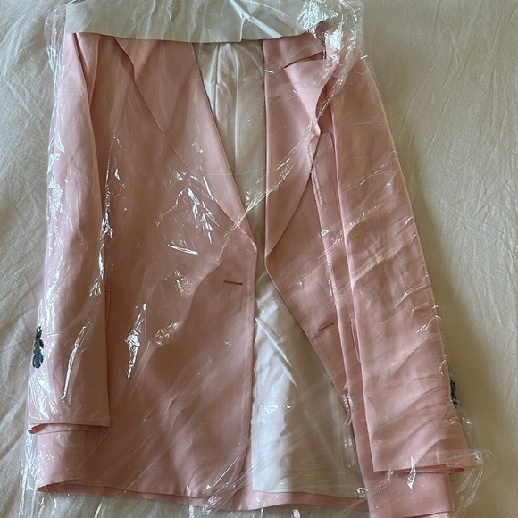 Proenza Schouler Pink Linen Blend Blazer - MSRP $2,000 - Picture 6 of 9